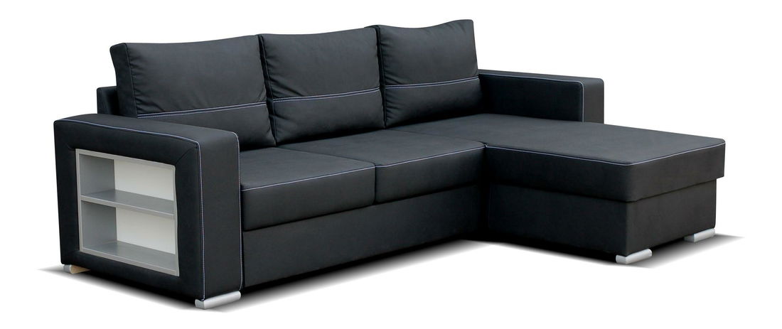 Rohová sedačka Osmo (tmavosivá) (P)