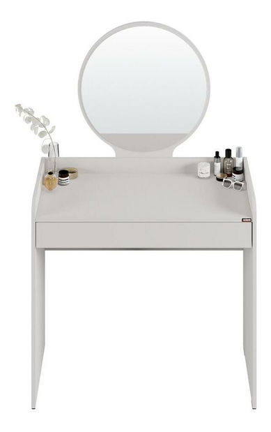 Toaletni stolić Trinity 1 (bijela) (s ogledalom)