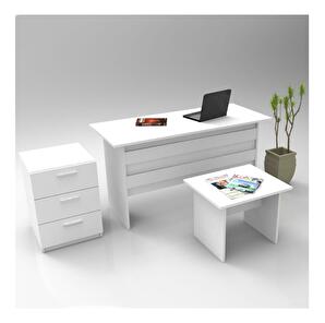 Set mobilier pentru birou Libepi 3 (alb) 