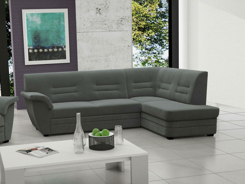 Rohová sedačka Jorge (sivá) (P)