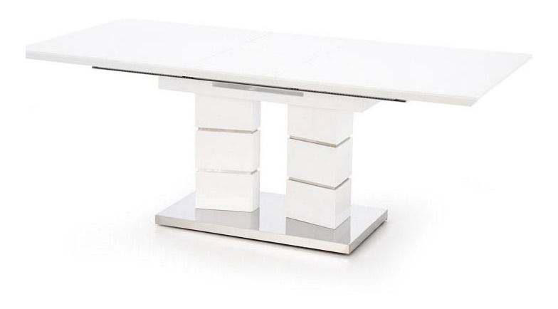 Masă de sufragerie extensibilă 160-200 cm Leonor (alb) (pentru 6 8 persoane)