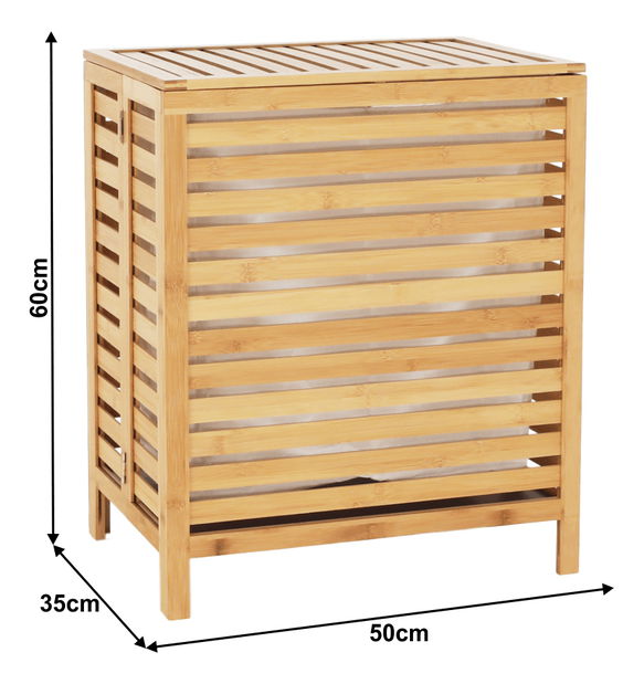 Coș pentru rufe Menko (Bambus natural)