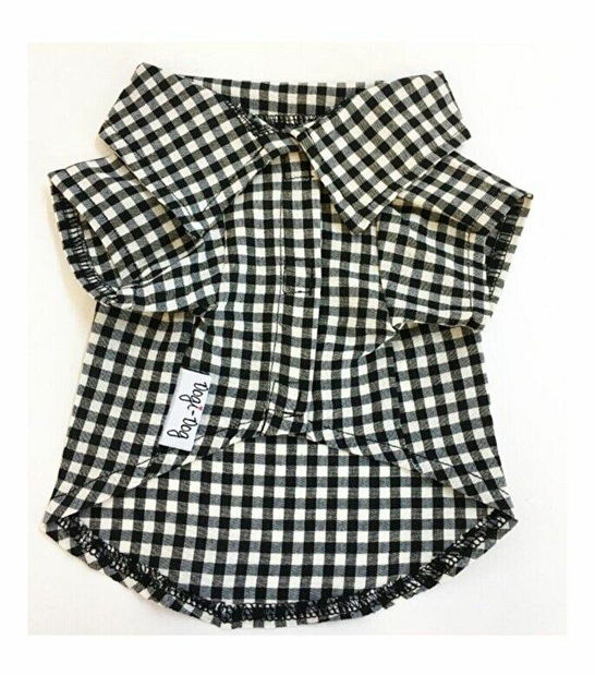 Mikina pre psa Blacki (čierna + biela) (M)