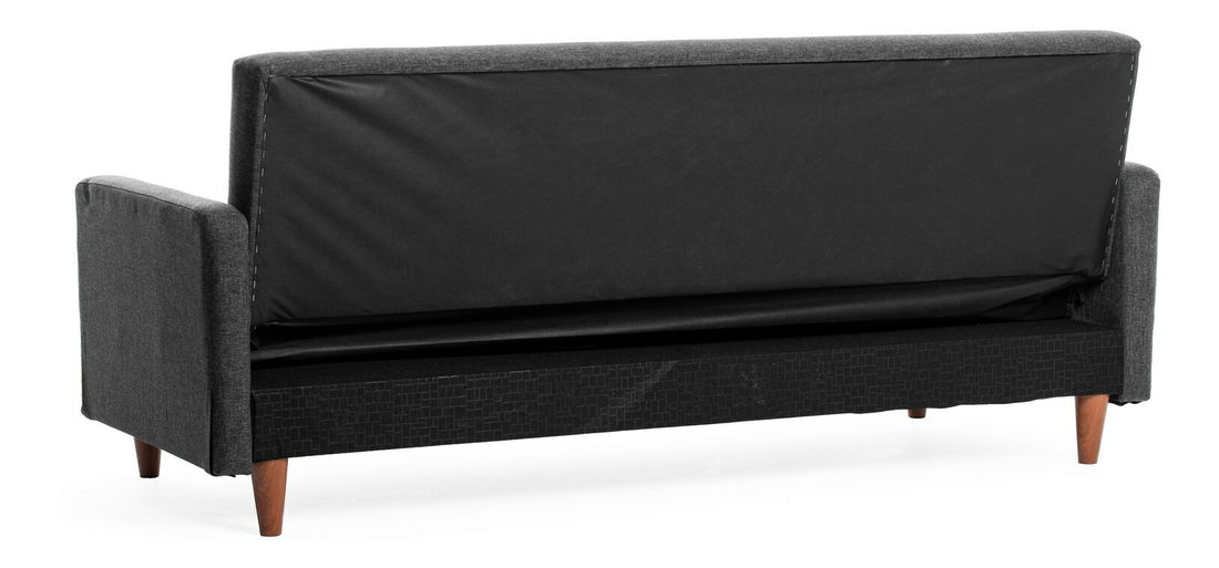 Canapea trei locuri Hamal (gri închis)