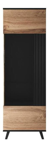 Vitrina Ranae W1 (hrast wotan + crna)