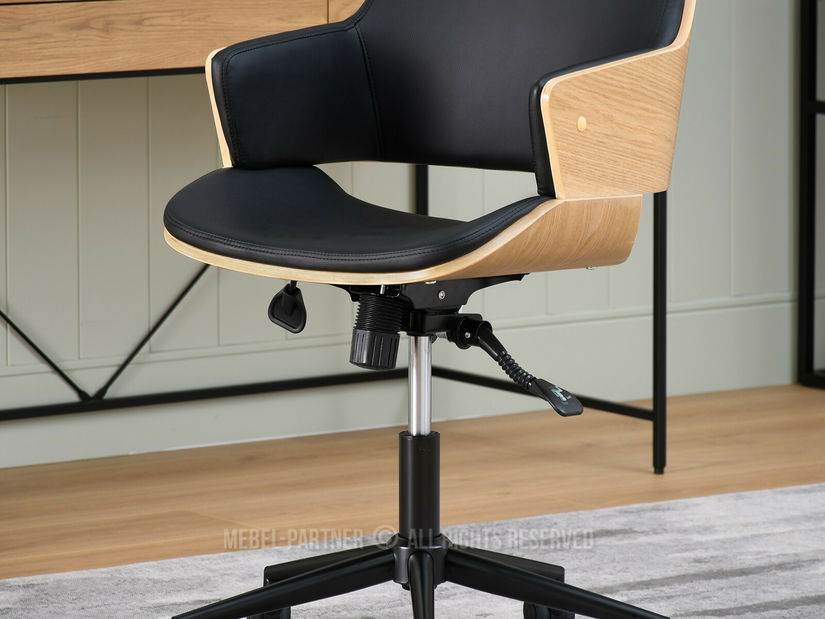 Stolička Oscaro (dub čierny + čierna)