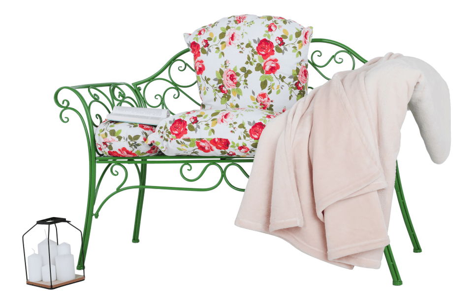 Záhradná lavička Entalia (zelená) *výpredaj