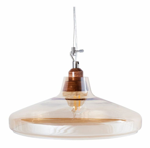 Závesná lampa Analia (priehľadná)