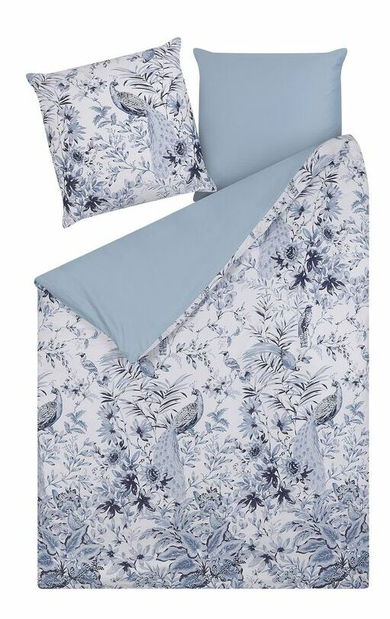 Posteljina 155 x 220 cm Brisa (plava) (u kompletu s jastučnicama)