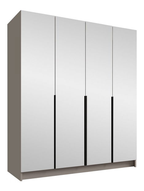 Ormar za garderobu Sezalos III (kašmir + zlatna) (s ogledalom) *Rasprodaja