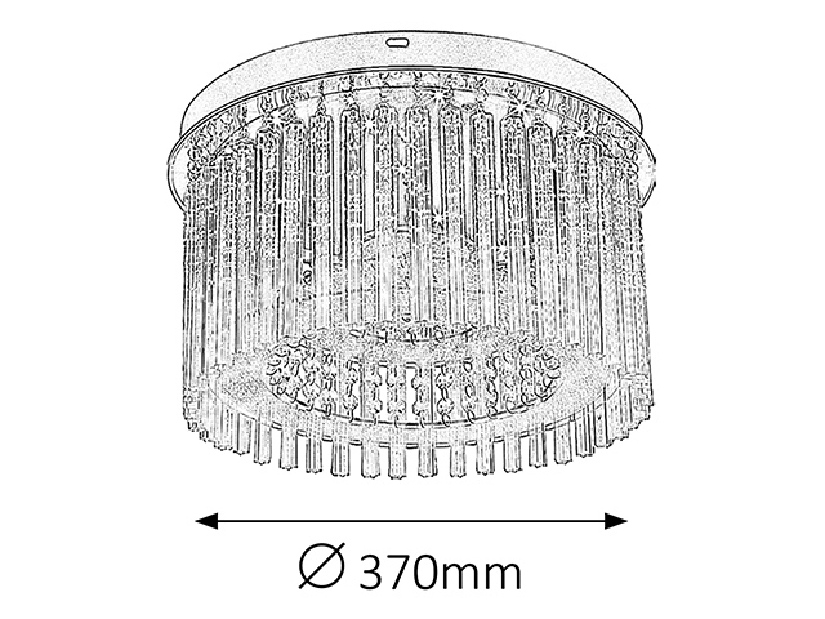 Stropné svietidlo Danielle 2449 (chrómová)