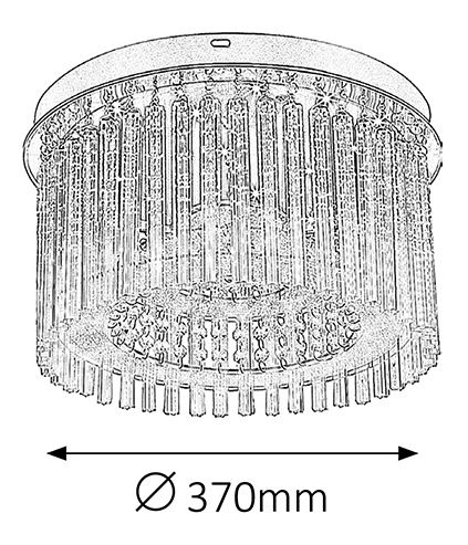 Stropna svjetiljka Danielle 2449 (krom)
