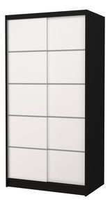 Ormar za garderobu Remea (crna + bijela)