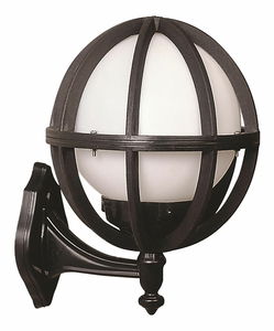 Vonkajšie nástenné svietidlo Draven (čierna + biela)