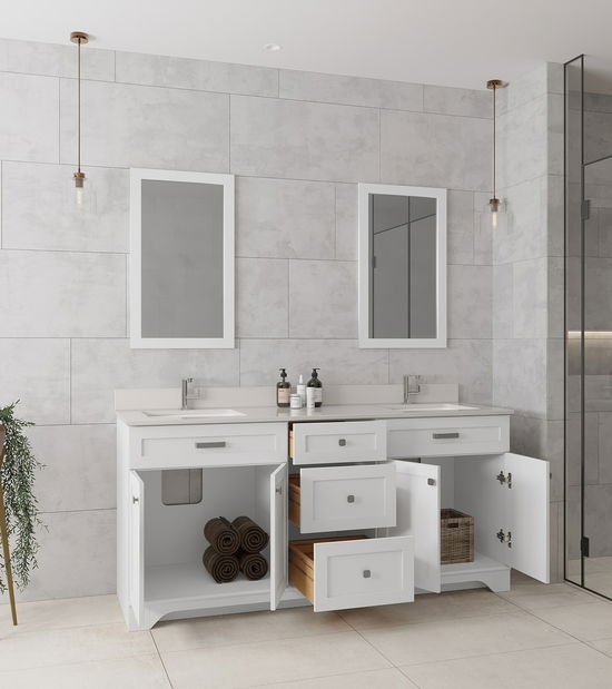 Set mobilier baie Yvette (Alb)