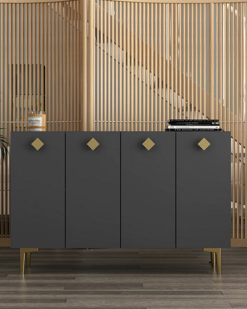 Skrinka Morana (antracit + zlatá)