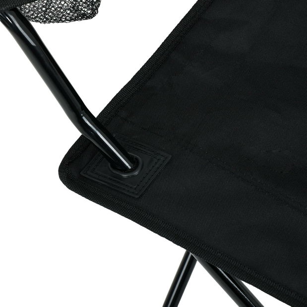 Set 2 ks. kempingových stoličiek Advirtieron (čierna)