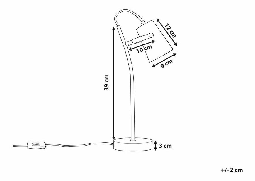 Lampă de masă Filipe (negru)