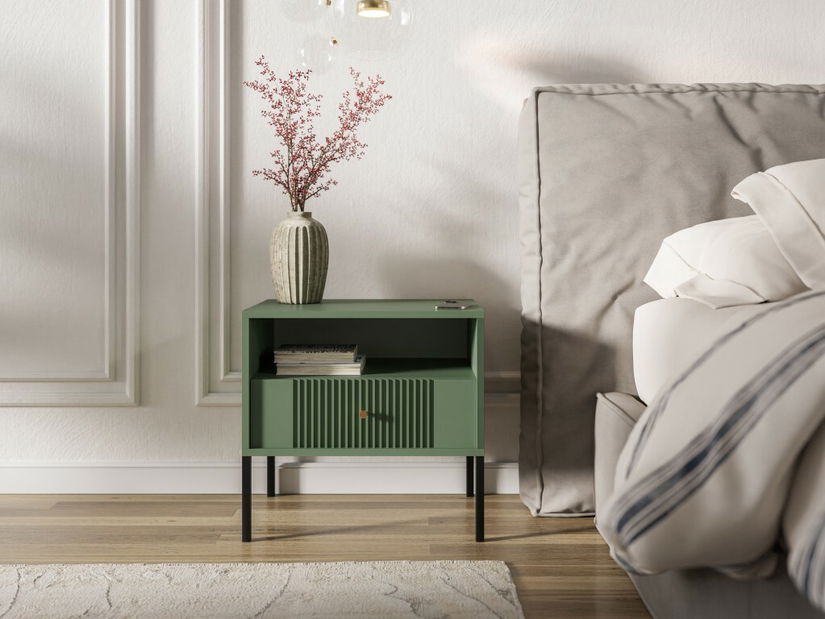 Nočný stolík Isae 5W (zelená + čierna)