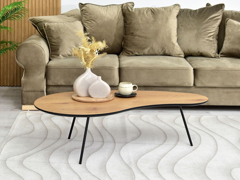 Dohányzóasztal Sirius (tölgy + fekete)