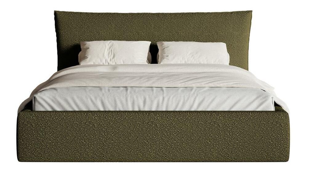 Manželská posteľ 160 cm Swiftie 160 (olivová + čierna)