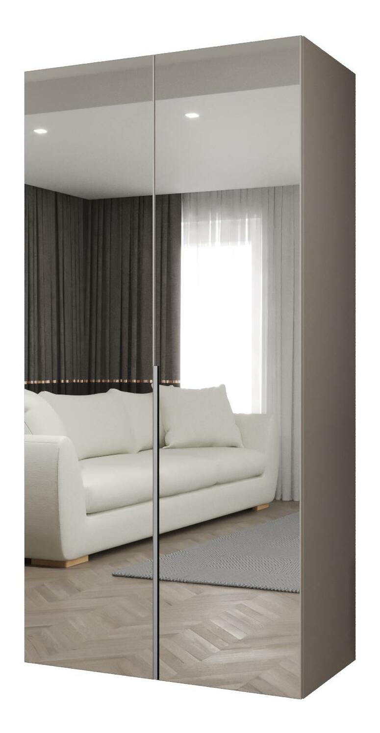 Dulap de haine 100 cm Alice 3 (Cașmir + Cașmir)