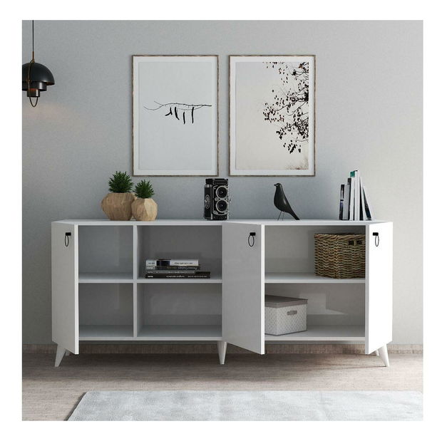 Skrinka Lesetu 3 (biela) 