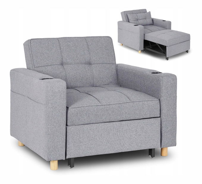 Fotoliu extensibil Suspendida (gri) 