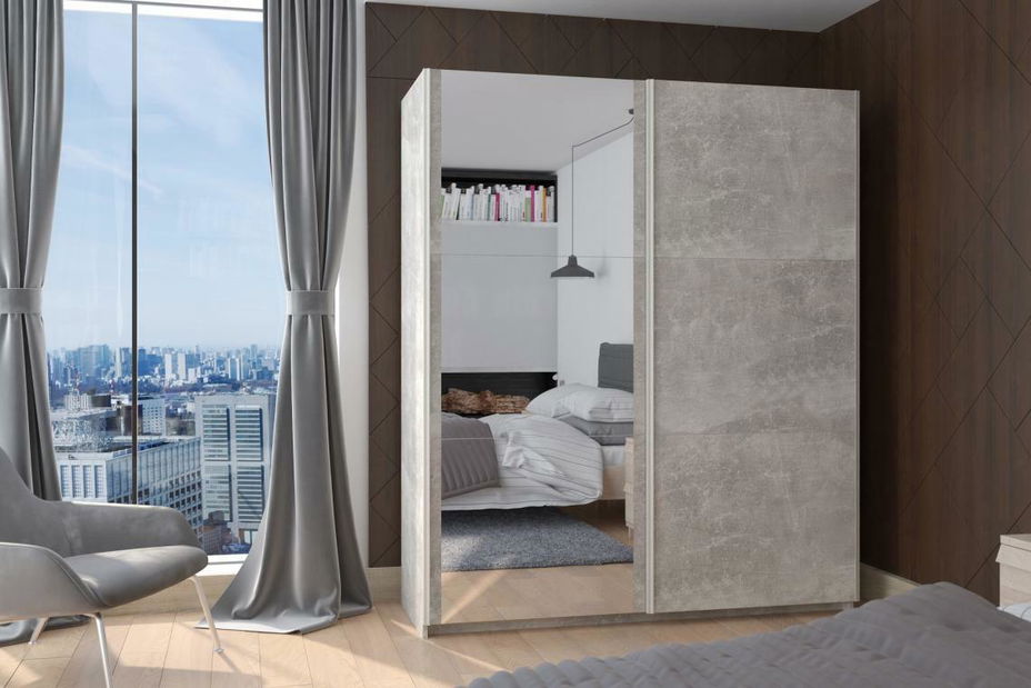 Ormar za garderobu Trey 170 (beton)