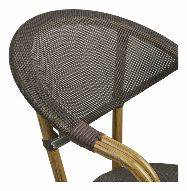 Záhradná stolička Celmira (tmavohnedá)