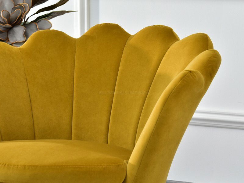 Fotoliu Lasair (muștar + auriu)