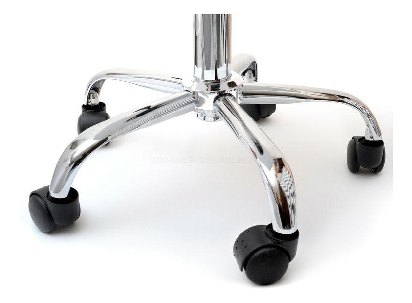 Detská stolička Footy (modrobiela + chrómová)