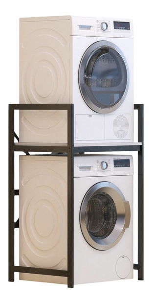 Dulap pentru mașina de spălat Center (alb + Negru)