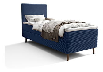 Egyszemélyes ágy 80 cm Napoli Comfort (kék) (ágyráccsal és tárolóhely nélkül)