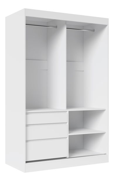 Ruhásszekrény Hairy 140 (fehér)