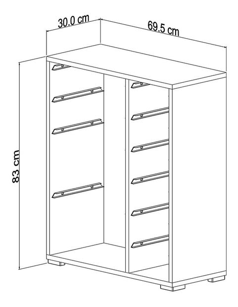 Játékrendszerező Dremonka 10 (fehér + szürke + rózsaszín)