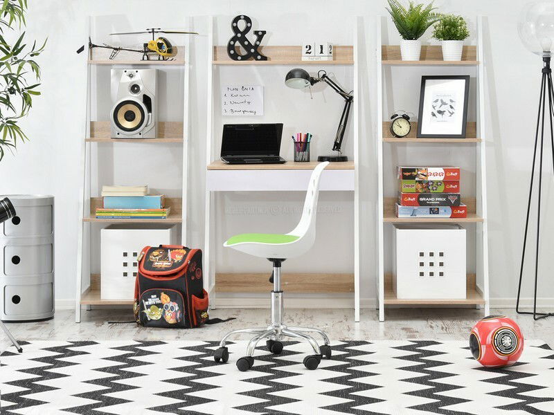 Detská stolička Footy (zelená + chrómová)