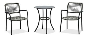 Set mobilier balcon Abril (antracit) (pentru 2 persoane)