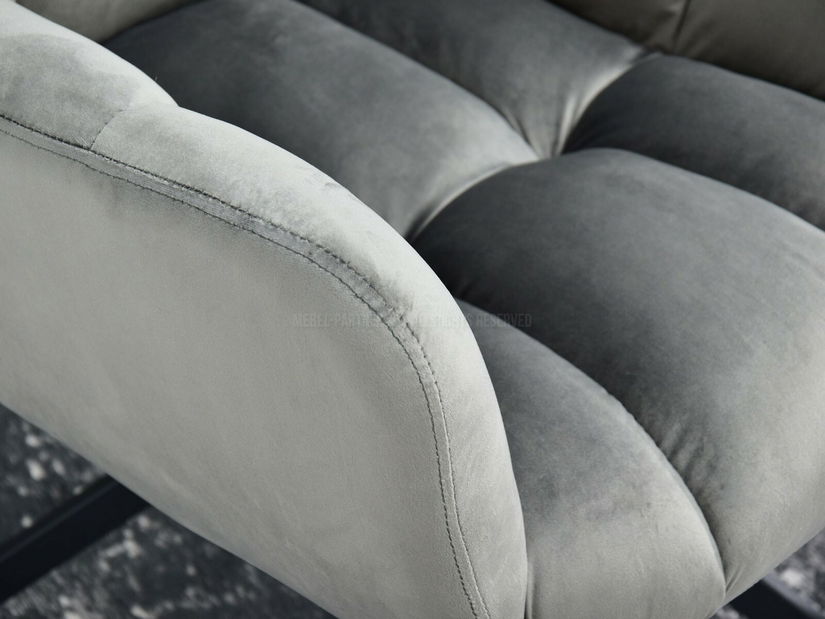 Fotoliu Kikino X (tmavogri + negru)