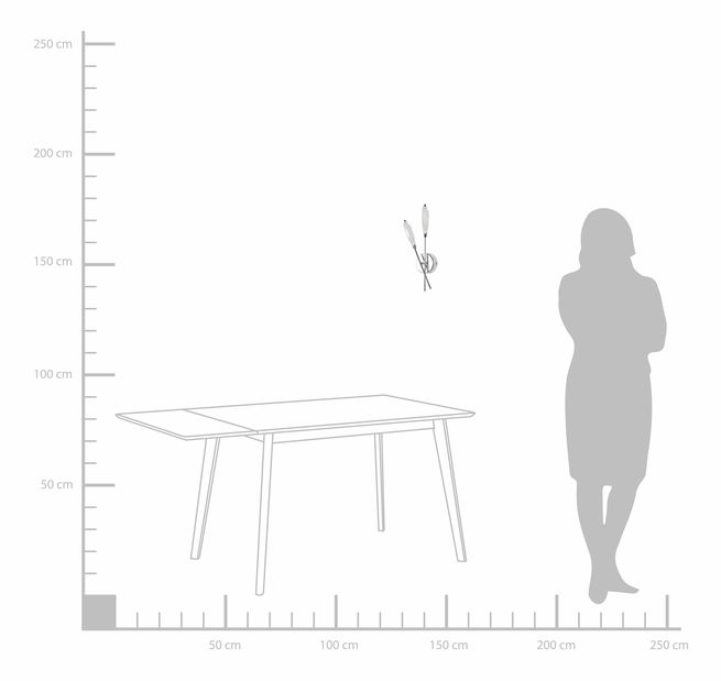 Lampă cu pandantiv Lisboa II (argint)