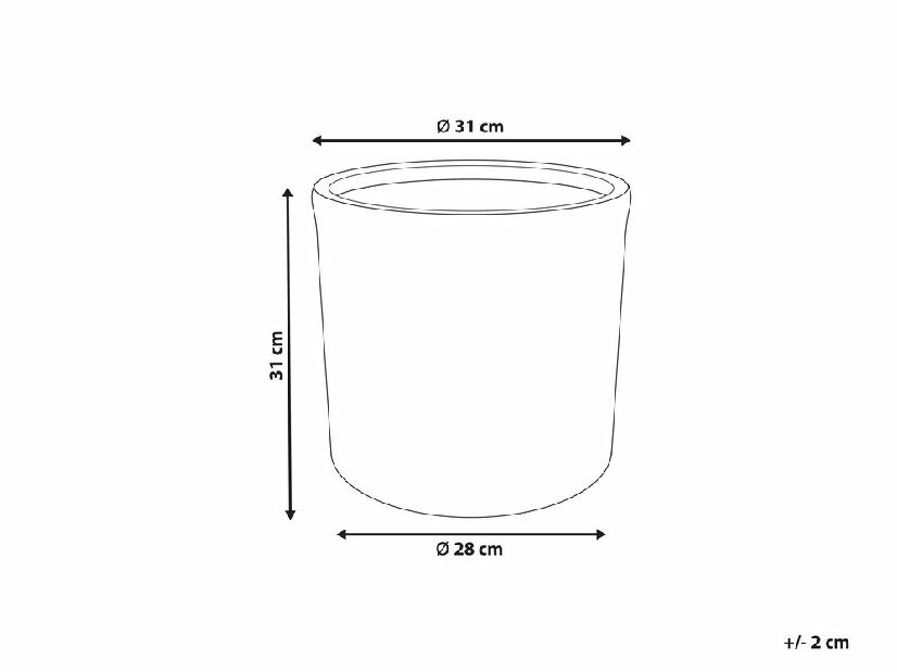Saksija za cvijeće ⌀ 31 cm Vouza (smeđa)