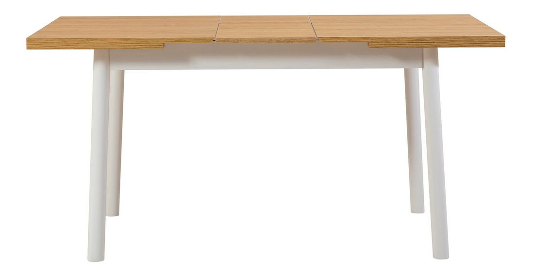 Rozkladací jedálenský stôl (pre 6 osôb) Oleander (Biela)