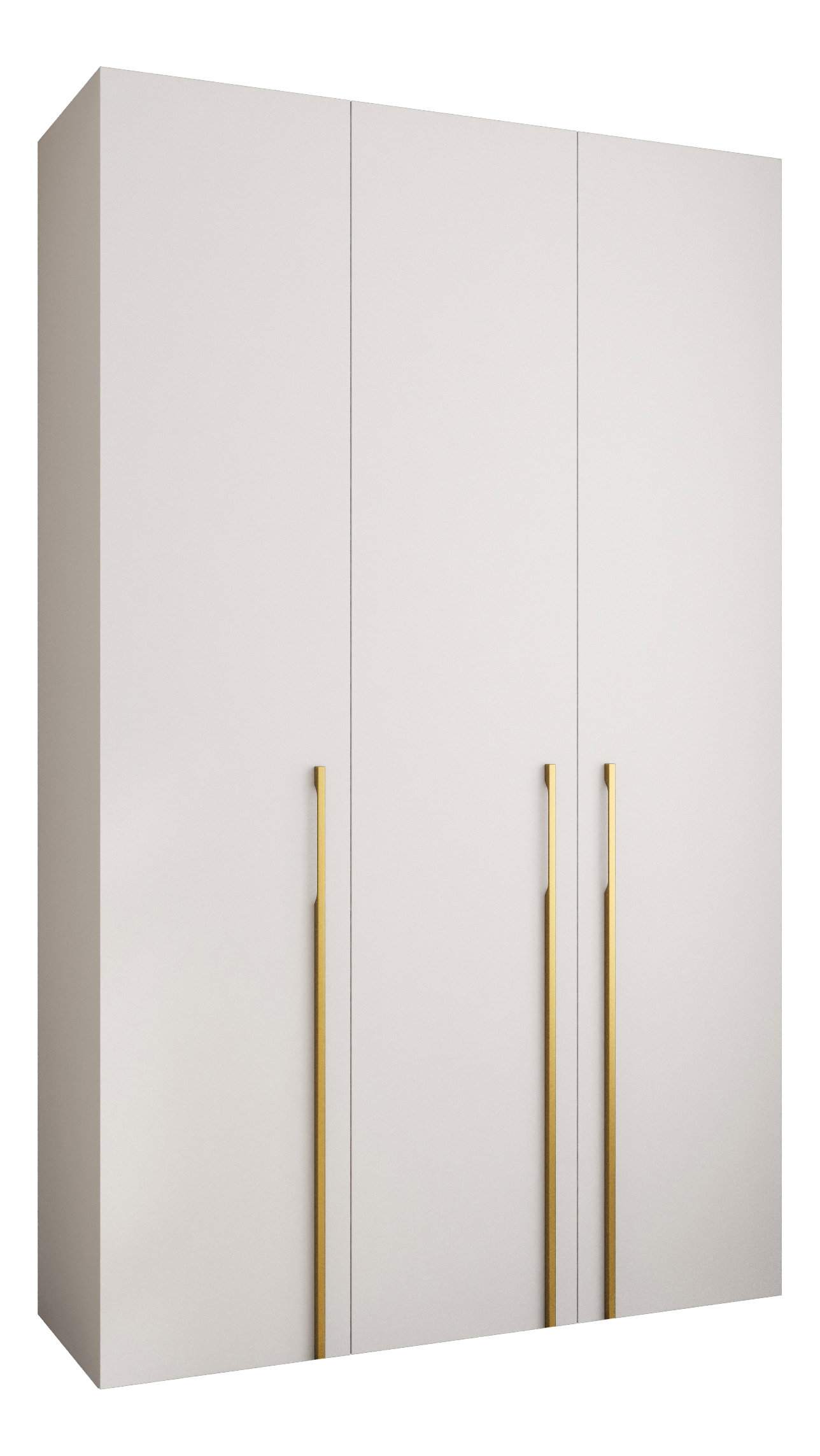 Ormar za garderobu 150 cm Carmela 40-3 (bijela + zlatna)