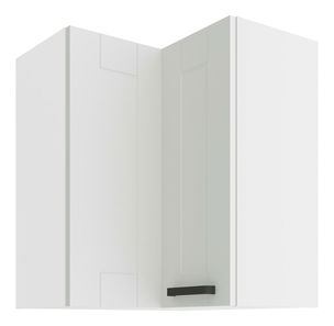 Horná rohová kuchynská skrinka Lucid 60x60 GN-72 2F (90°) (korpus: biela + front: mdf biela)