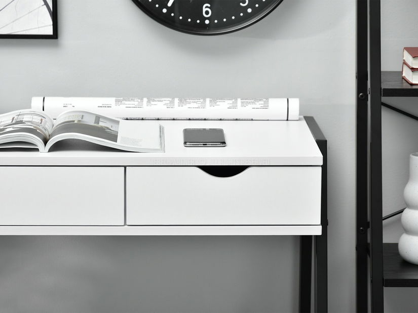 Masă PC Land (alb + negru)