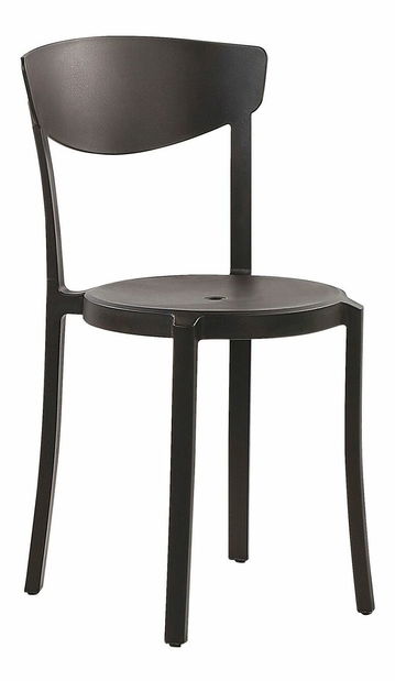 Set 4 ks. jedálenských stoličiek Valerie (čierna)