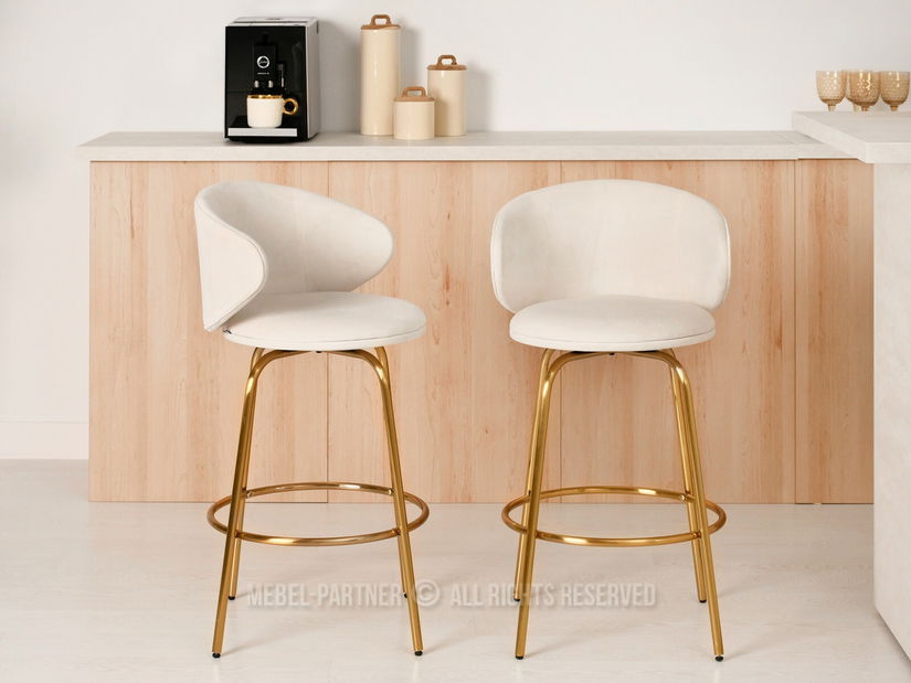 Scaun Jared (crem + auriu) *resigilat