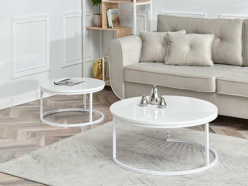 Dohányzóasztal Kolja Zest Xl (fehér)