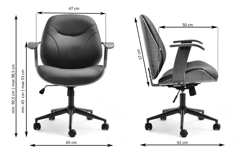 Fotoliu Raynold (nuc + negru)