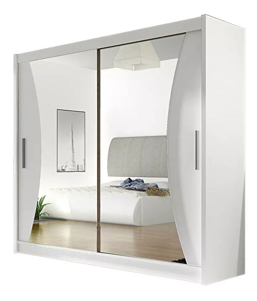 Dulap de haine Baker V (alb)